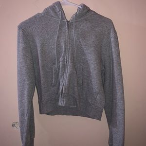 Grey Brandy Melville Zip-up